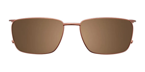 Clip & Twist CT269 Eyeglasses with Clip-on Sunglasses / Size 56 / Satin Brown