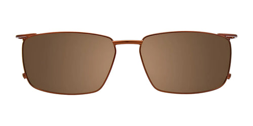 Clip & Twist CT270 Eyeglasses with Clip-on Sunglasses / Size 56 / Matt Brown & Light Brown