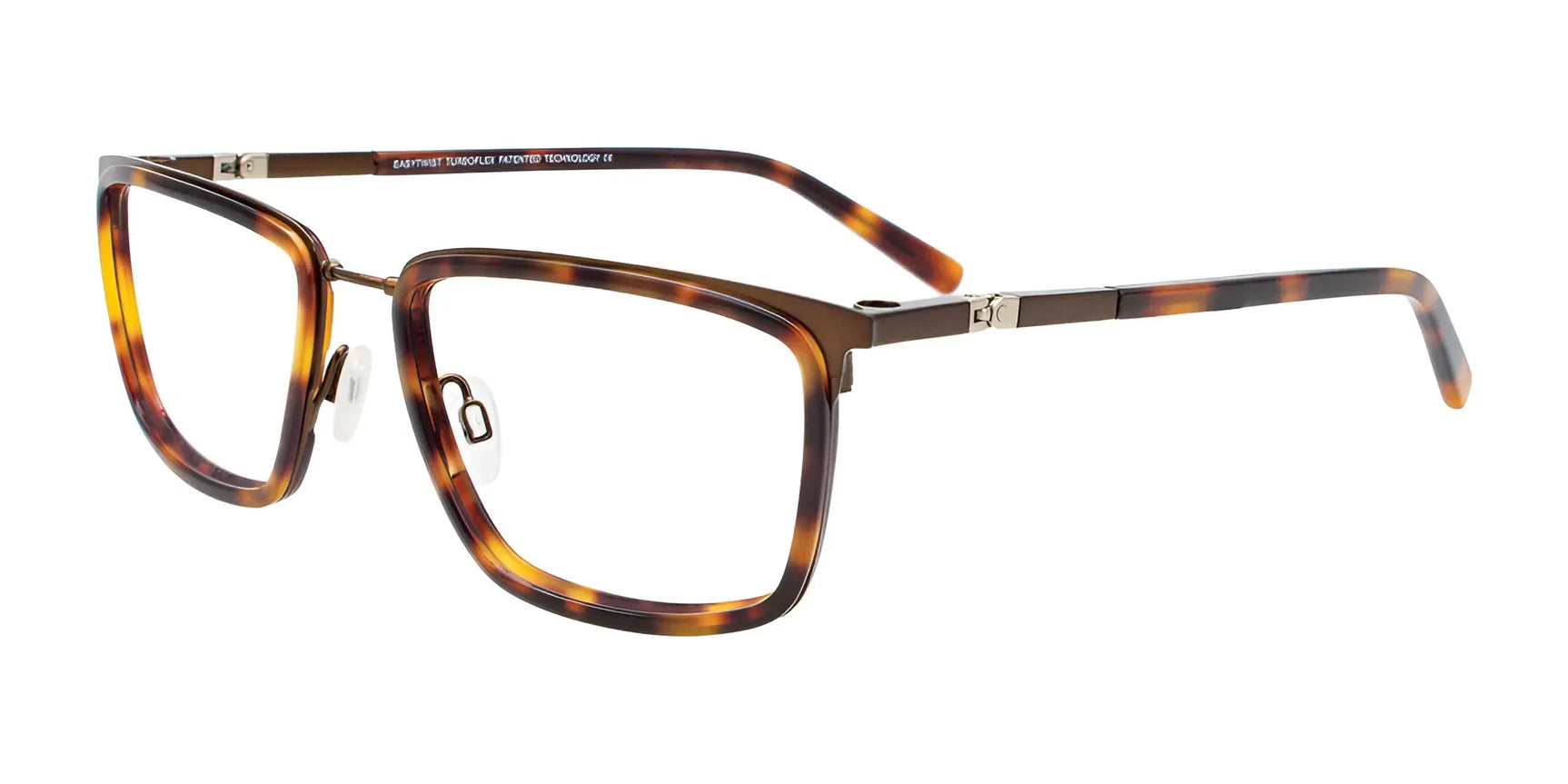 Clip & Twist CT272 Eyeglasses with Clip-on Sunglasses Matt Brz & Demi Amber / Matt Brz Clip & Twist CT272 Eyeglasses with Clip-on Sunglasses Matt Brz & Demi Amber / Matt Brz
