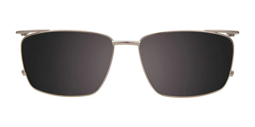 Clip & Twist CT272 Eyeglasses with Clip-on Sunglasses / Size 54 / Crystal & Matt Dark Grey