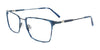 Clip & Twist CT273 Eyeglasses with Clip-on Sunglasses | Size 54 / Demi Blue & Mat Blue/Mat Blue