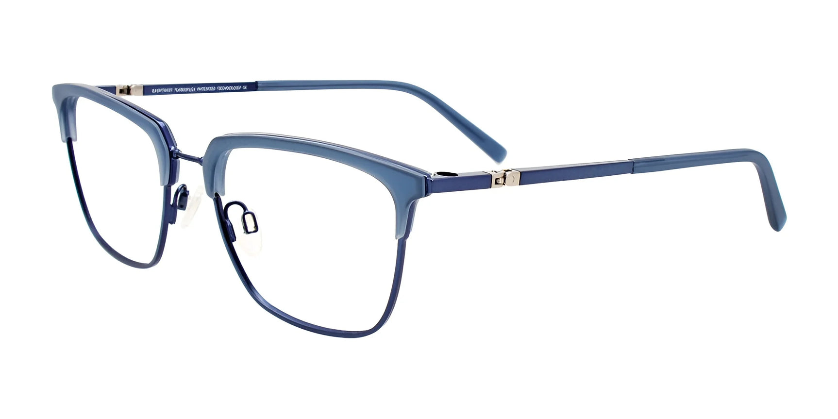 Clip & Twist CT275 Eyeglasses with Clip-on Sunglasses Matt Blue & Satin Blue Clip & Twist CT275 Eyeglasses with Clip-on Sunglasses Matt Blue & Satin Blue