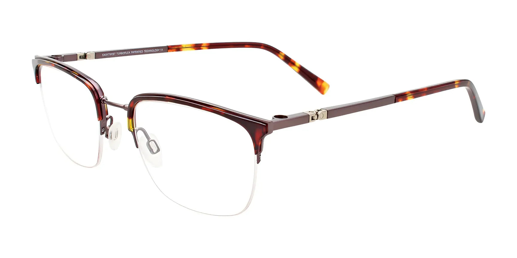 Clip & Twist CT276 Eyeglasses with Clip-on Sunglasses Steel & Caramel Tortoise Clip & Twist CT276 Eyeglasses with Clip-on Sunglasses Steel & Caramel Tortoise