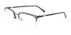 Clip & Twist CT276 Eyeglasses with Clip-on Sunglasses | Size 52 / Black & Grey Striped