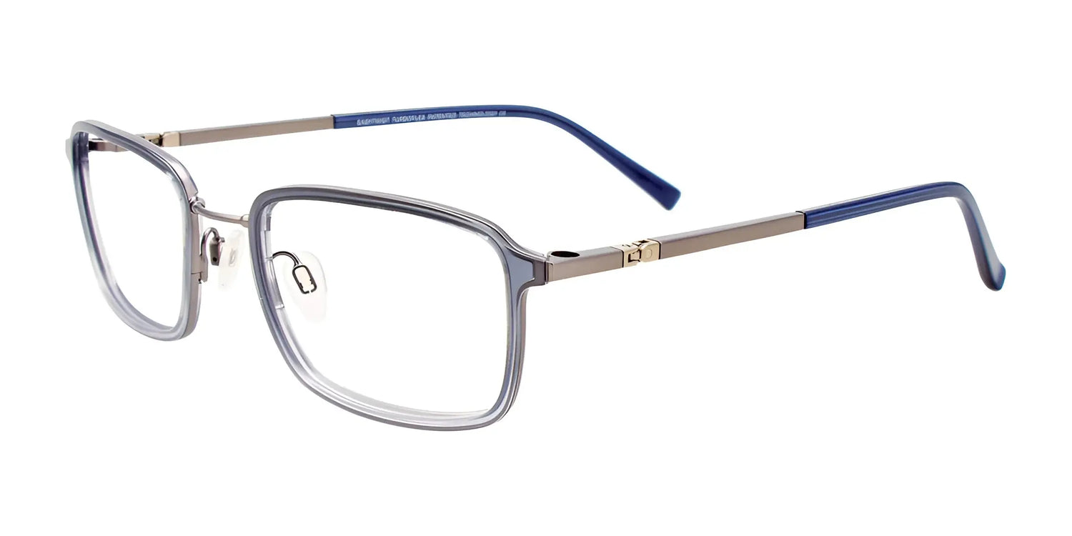 Clip & Twist CT279 Eyeglasses with Clip-on Sunglasses Cryst Gr & Steel Clip & Twist CT279 Eyeglasses with Clip-on Sunglasses Cryst Gr & Steel