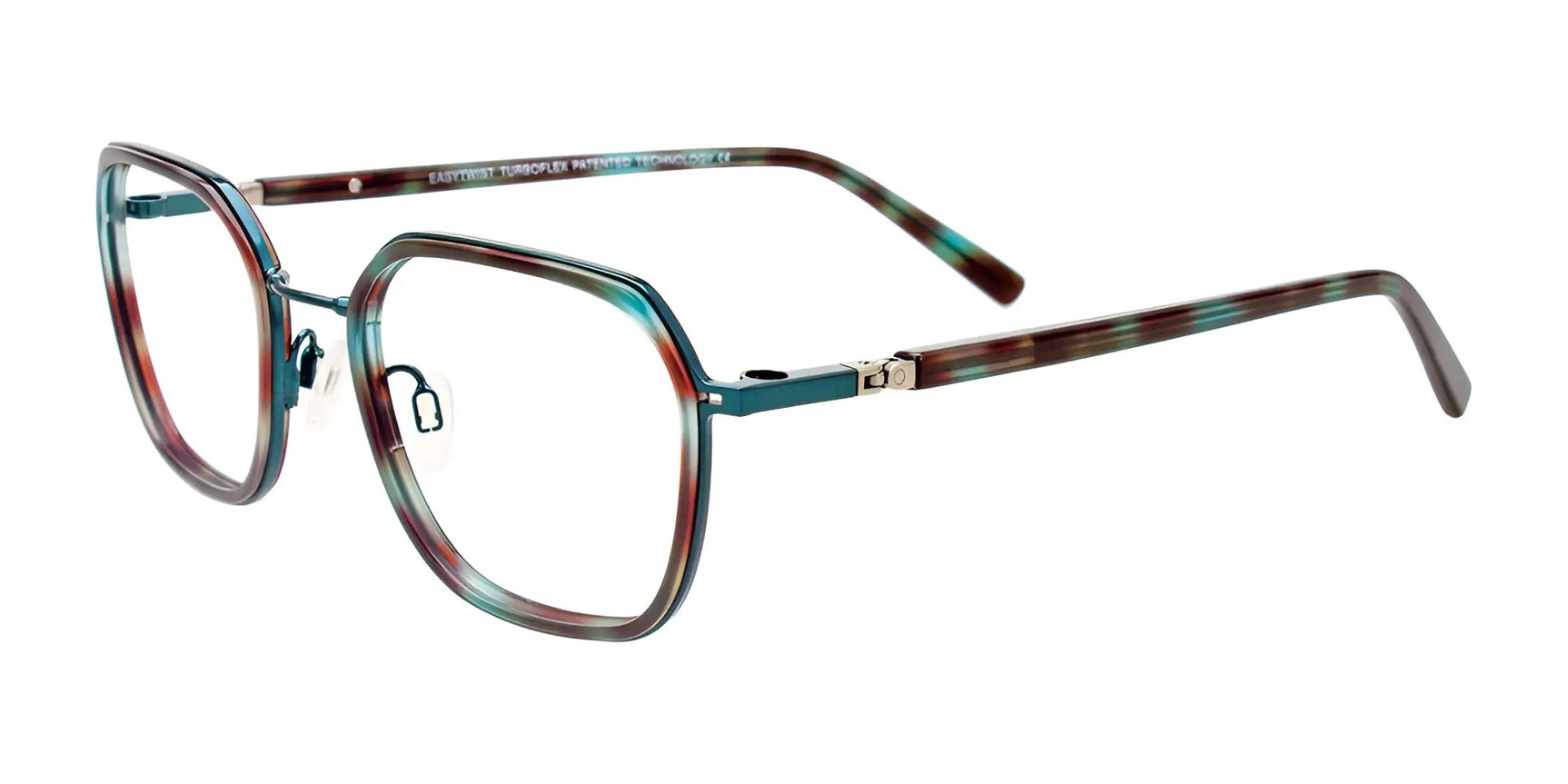 Clip & Twist CT280 Eyeglasses with Clip-on Sunglasses Green Tortoise & Green Clip & Twist CT280 Eyeglasses with Clip-on Sunglasses Green Tortoise & Green