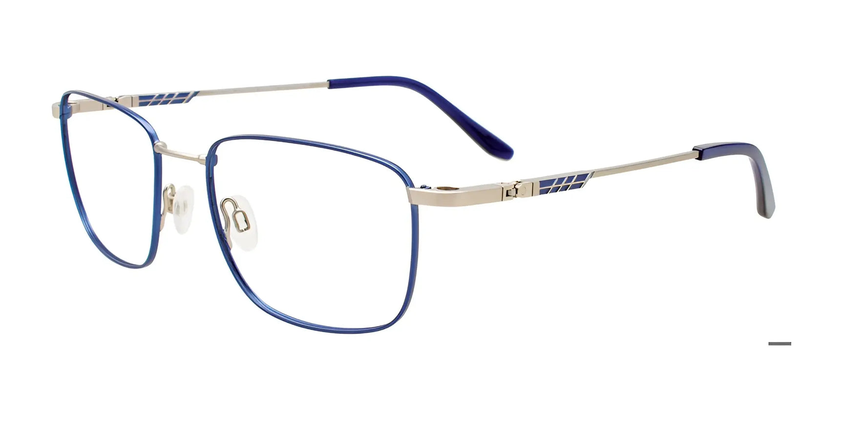 Clip & Twist CT281 Eyeglasses with Clip-on Sunglasses Steel & Blue Clip & Twist CT281 Eyeglasses with Clip-on Sunglasses Steel & Blue