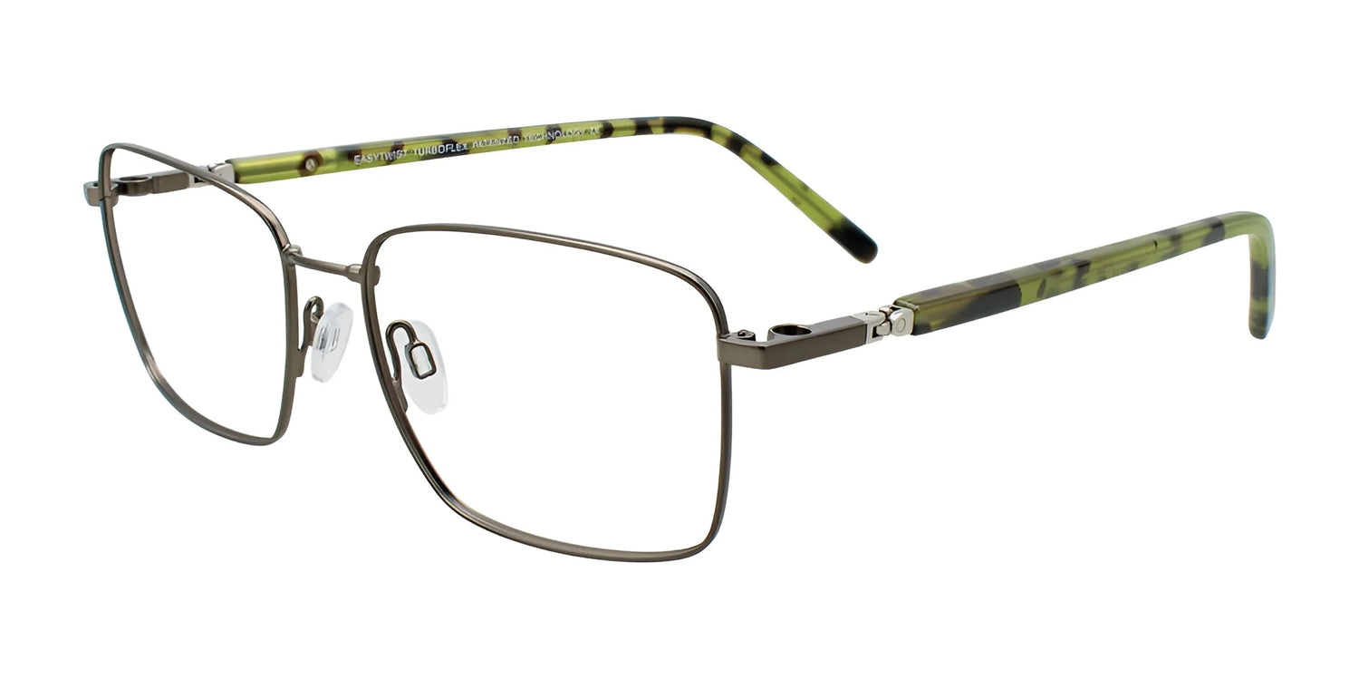 Clip & Twist CT286 Eyeglasses Steel & Olive Clip & Twist CT286 Eyeglasses Steel & Olive