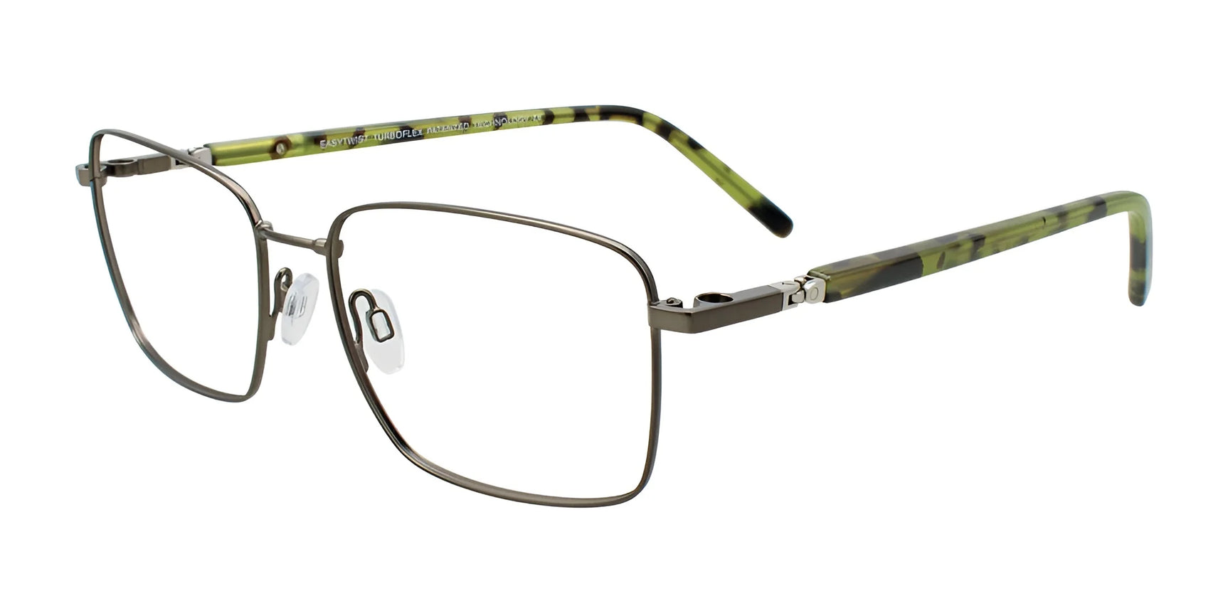 Clip & Twist CT286 Eyeglasses Steel & Olive Clip & Twist CT286 Eyeglasses Steel & Olive
