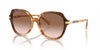 Coach CL928 HC8377U Sunglasses / Caramel Snow Tortoise Gradient №57753C / Brown Pink Gradient (2N 26.4%) / Size 55