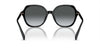 Coach CL928 HC8377U Sunglasses / Black №5002T3 / Grey Gradient Polar (3P 12%) / Size 55