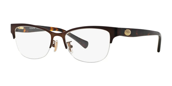 Coach HC5066 Eyeglasses | Size 53 / Satin Brown №9155