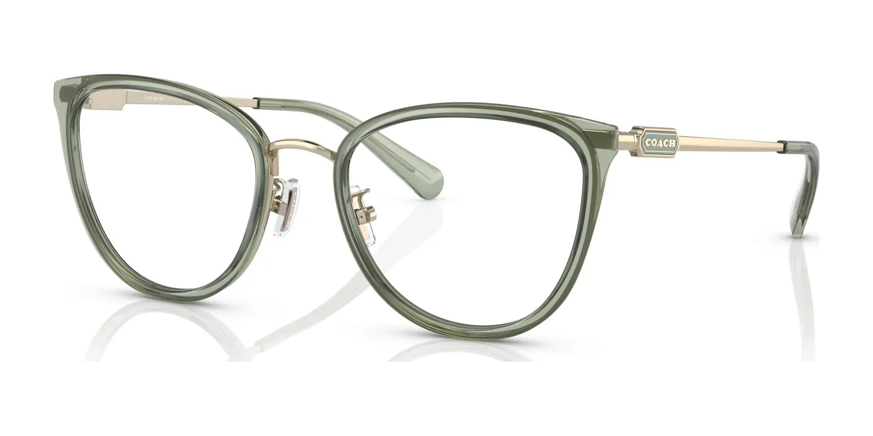 Coach HC5146 Eyeglasses Transparent Green Coach HC5146 Eyeglasses Transparent Green