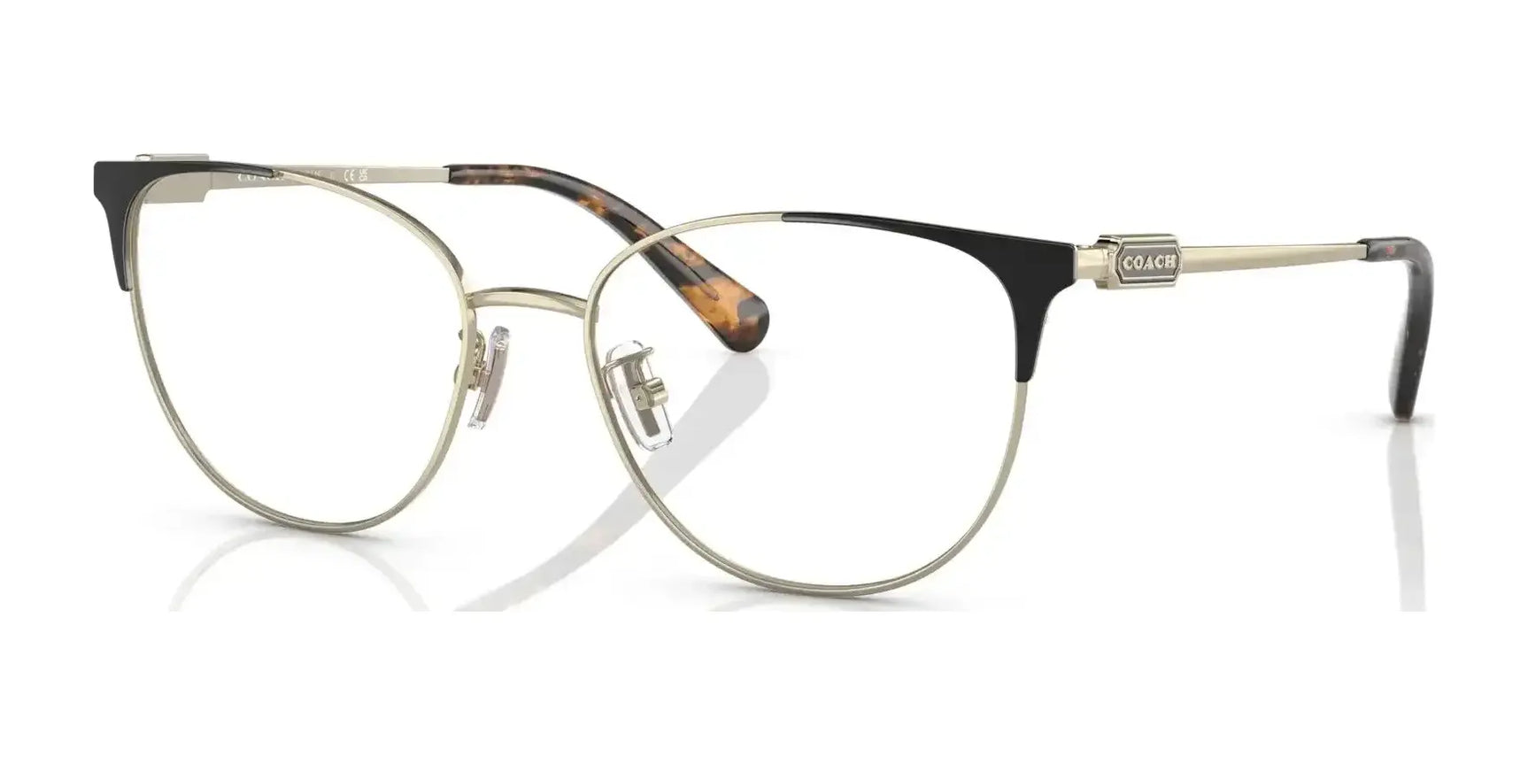 Coach HC5148 Eyeglasses Shiny Light Gold / Black Coach HC5148 Eyeglasses Shiny Light Gold / Black