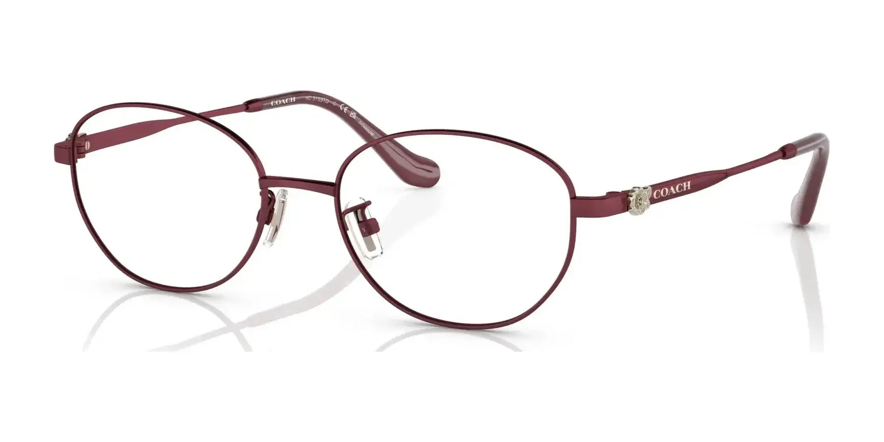 Coach HC5153TD Eyeglasses Satin Burgundy Coach HC5153TD Eyeglasses Satin Burgundy