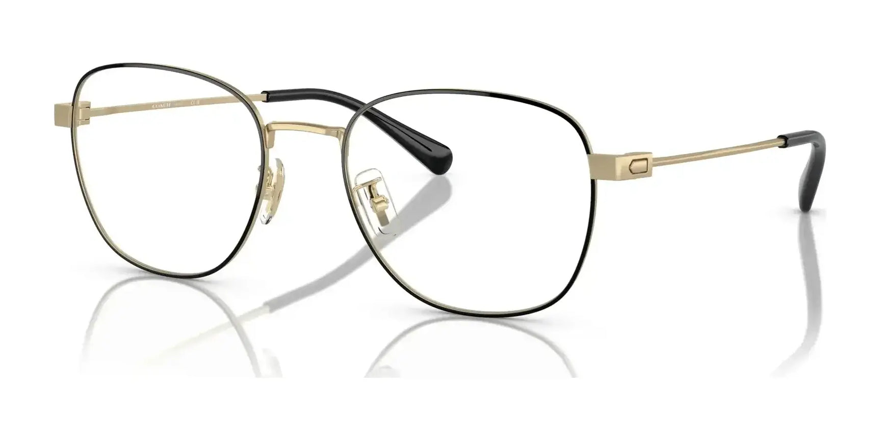 Coach HC5163 Eyeglasses Shiny Light Gold / Black Coach HC5163 Eyeglasses Shiny Light Gold / Black