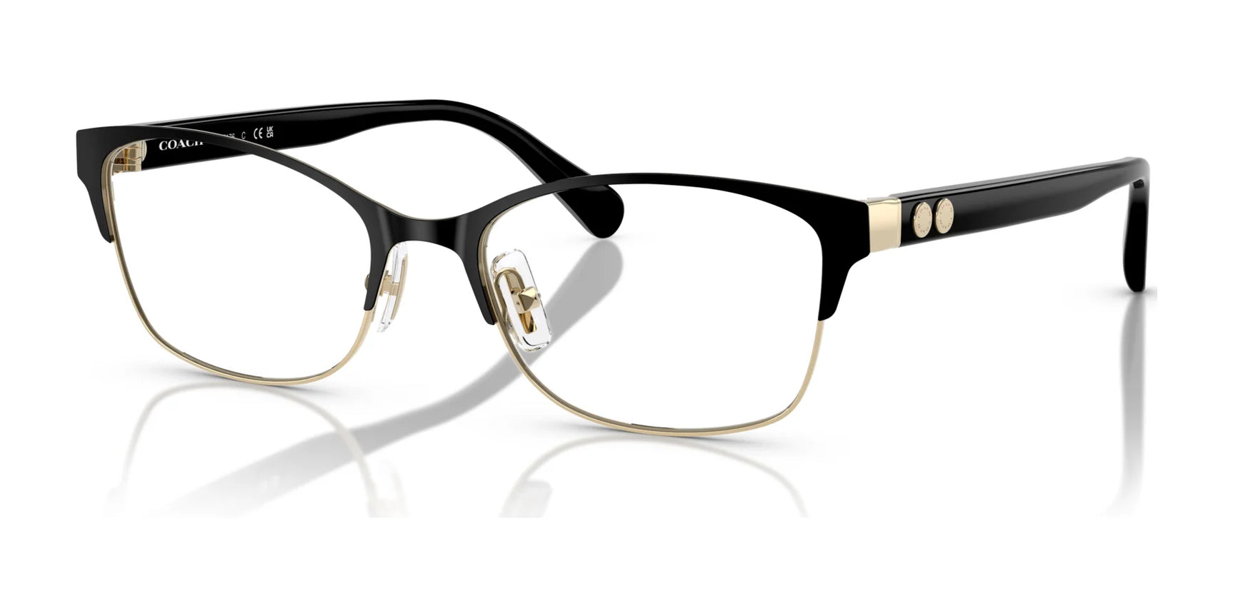 Coach HC5176 Eyeglasses Light Gold / Black Coach HC5176 Eyeglasses Light Gold / Black