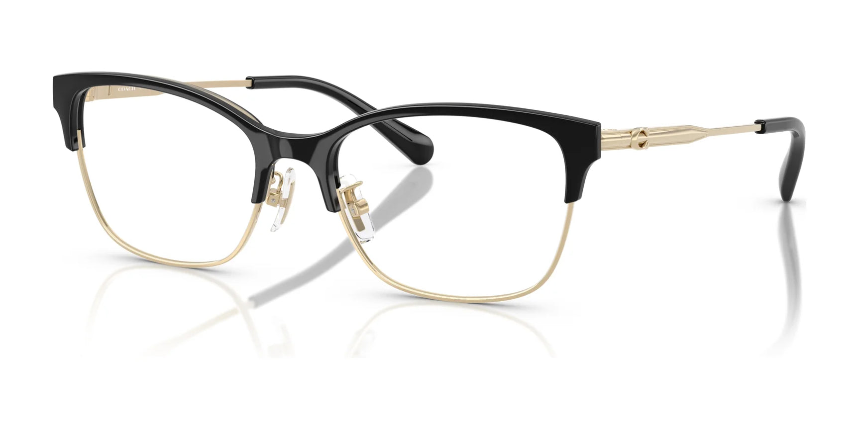 Coach HC5184 Eyeglasses Shiny Light Gold / Black Coach HC5184 Eyeglasses Shiny Light Gold / Black