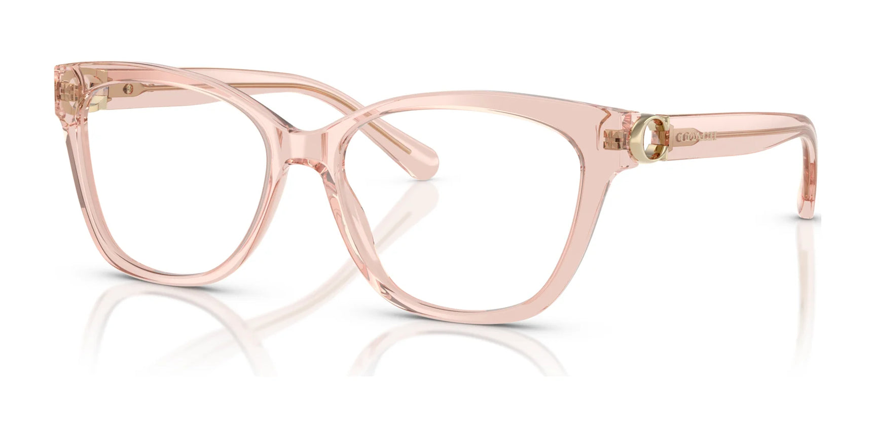 Coach HC6120 Eyeglasses Transparent Dusty Rose Coach HC6120 Eyeglasses Transparent Dusty Rose
