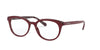 Coach HC6149F Eyeglasses | Size 52 / Burgundy Glitter Signature C №5584