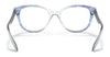 Coach HC6177F Eyeglasses | Size 55 / Transparent Blue Ombre №5655