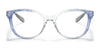 Coach HC6177F Eyeglasses | Size 55 / Transparent Blue Ombre №5655