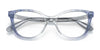Coach HC6177F Eyeglasses | Size 55 / Transparent Blue Ombre №5655