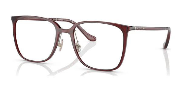 Coach HC6203D Eyeglasses | Size 55 / Transparent Burgundy №5721
