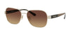 Coach L1151 HC7116 Sunglasses | Size 57 / Light Gold / Brown Gradient (Polarized) (3P 11.3%) №9005T5