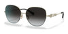 Coach L1165 HC7118B Sunglasses | Size 57 / Light Gold №93468G / Dark Gray Gradient (3N 15.6%)