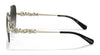 Coach L1165 HC7118B Sunglasses | Size 57 / Light Gold №93468G / Dark Gray Gradient (3N 15.6%)