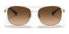 Coach C6177 HC7127 Sunglasses | Size 56 / Shiny Light Gold / Brown Gradient (3N 13.6%) №900574