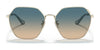 Coach C7998 HC7132 Sunglasses | Size 58 / Shiny Light Gold / Brown Gradient (3N 13.6%) №900574