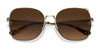 Coach C7997 HC7133 Sunglasses | Size 57 / Shiny Light Gold / Blue Yellow Gradient (2N 30%) №900579