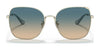 Coach C7997 HC7133 Sunglasses | Size 57 / Shiny Light Gold / Blue Yellow Gradient (2N 30%) №900579