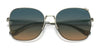 Coach C7997 HC7133 Sunglasses | Size 57 / Shiny Light Gold / Blue Yellow Gradient (2N 30%) №900579