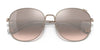 Coach C7996 HC7134 Sunglasses | Size 57 / Shiny Rose Gold / Silver Pink Gradient (2N 37.5%) №93318Z