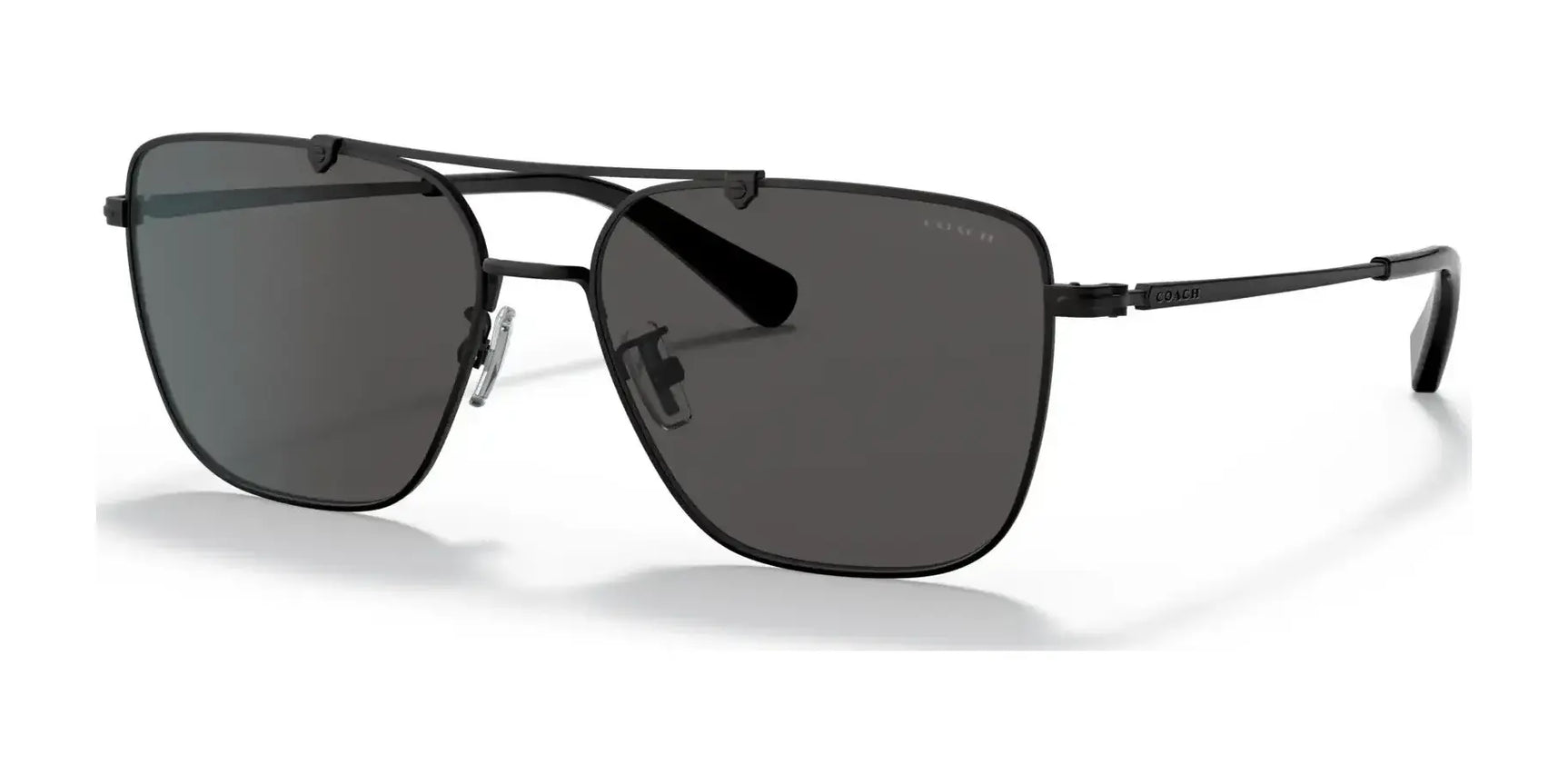 Coach C8004 HC7137 Sunglasses Matte Black / Dark Grey Solid Coach C8004 HC7137 Sunglasses Matte Black / Dark Grey Solid