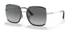 Coach C8000 HC7139BD Sunglasses | Size 58 / Light Gold/Black / Grey Gradient (2N 26%) №934611