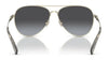 Coach CD474 HC7140 Sunglasses | Size 61 / Shiny Light Gold / Grey Gradient (3N 15.2%) №90058G