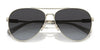 Coach CD474 HC7140 Sunglasses | Size 61 / Shiny Light Gold / Grey Gradient (3N 15.2%) №90058G