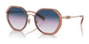 Coach CD477 HC7141 Sunglasses | Size 54 / Transparent Amber / Blue Purple Gradient (2N 27.2%) №93318H