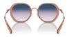 Coach CD477 HC7141 Sunglasses | Size 54 / Transparent Amber / Blue Purple Gradient (2N 27.2%) №93318H