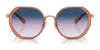 Coach CD477 HC7141 Sunglasses | Size 54 / Transparent Amber / Blue Purple Gradient (2N 27.2%) №93318H