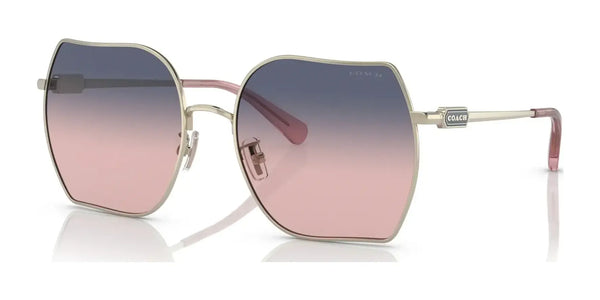 Coach CD476 HC7142 Sunglasses | Size 58 / Shiny Light Gold / Plum Purple Scarlet Gradient (2N 30.8%) №90050J