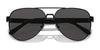 Coach CD467 HC7143 Sunglasses | Size 61 / Satin Black №900387 / Dark Grey Solid (3N 9.9%)