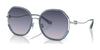 Coach CD452 HC7144BD Sunglasses | Size 59 / Transparent Blue / Blue Purple Gradient (2N 30.2%) №94148H