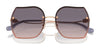 Coach CD454 HC7146BD Sunglasses | Size 60 / Shiny Light Gold / Brown Gradient (2N 30%) №900513