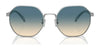 Coach CH556 HC7147 Sunglasses | Size 56 / Shiny Light Gold / Grey Gradient (3N 15.2%) №90058G