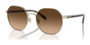 Coach CH556 HC7147 Sunglasses | Size 56 / Shiny Light Gold / Brown Gradient (3N 13.6%) №900574